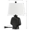 SAFAVIEH Lighting Collection Johari Black 20-inch Table Lamp (LED Bulb Included)