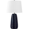 SAFAVIEH Lighting Collection Jude Navy Blue Ceramic 26-inch Table Lamp (LED Bulb Included)