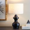 SAFAVIEH Lighting Collection Junko Black 20-inch Table Lamp (LED Bulb Included)