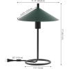 SAFAVIEH Lighting Collection Khlo Modern Green/Black 17-inch Table Lamp (LED Bulb Included)(Green/Black)
