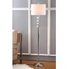 SAFAVIEH Lighting Collection Lombard Street Clear Crystal/ Chrome 60-inch Living Room Bedroom Home Office Standing Floor Lamp (LED Bulb Included)