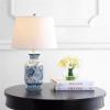 SAFAVIEH Lighting Collection Mayson Blue/ White Chinoiserie 24-inch Bedroom Living Room Home Office Desk Nightstand Table Lamp (LED Bulb Included)