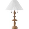 SAFAVIEH Lighting Collection Mensy Natural Resin 29-inch Table Lamp for Bedroom, Living Room, Home Office, Desk, Nightstand (LED Bulb Included)(Natural)