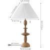 SAFAVIEH Lighting Collection Mensy Natural Resin 29-inch Table Lamp for Bedroom, Living Room, Home Office, Desk, Nightstand (LED Bulb Included)(Natural)