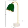 SAFAVIEH Lighting Collection Nicolai Multicolored 20-inch Task Table Lamp (LED Bulb Included)
