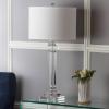 SAFAVIEH Lighting Collection Nina Modern Crystal Column 30-inch Bedroom Living Room Home Office Desk Nightstand Table Lamp (LED Bulb Included)