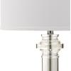 SAFAVIEH Lighting Collection Nina Modern Crystal Column 30-inch Bedroom Living Room Home Office Desk Nightstand Table Lamp (LED Bulb Included)