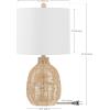 SAFAVIEH Lighting Collection Oroya Light Natural 23-inch Table Lamp (LED Bulb Included)(Light Natural/-)