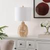 SAFAVIEH Lighting Collection Oroya Light Natural 23-inch Table Lamp (LED Bulb Included)(Light Natural/-)