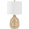 SAFAVIEH Lighting Collection Oroya Light Natural 23-inch Table Lamp (LED Bulb Included)(Light Natural/-)