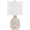 SAFAVIEH Lighting Collection Oroya Light Natural 23-inch Table Lamp (LED Bulb Included)(Off-White)