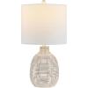 SAFAVIEH Lighting Collection Oroya Light Natural 23-inch Table Lamp (LED Bulb Included)(Off-White)