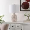 SAFAVIEH Lighting Collection Oroya Light Natural 23-inch Table Lamp (LED Bulb Included)(Off-White)