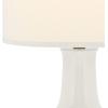 SAFAVIEH Lighting Collection Paris Modern Emerald Green Ceramic 28-inch Bedroom Living Room Home Office Desk Nightstand Table Lamp (LED Bulb Included)(Gray)