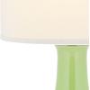 SAFAVIEH Lighting Collection Paris Modern Emerald Green Ceramic 28-inch Bedroom Living Room Home Office Desk Nightstand Table Lamp (LED Bulb Included)(Green)