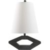 SAFAVIEH Lighting Collection Praia Black Resin 25-inch Table Lamp for Bedroom, Living Room, Home Office, Desk, Nightstand (LED Bulb Included)(Black)