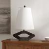 SAFAVIEH Lighting Collection Praia Black Resin 25-inch Table Lamp for Bedroom, Living Room, Home Office, Desk, Nightstand (LED Bulb Included)(Black)