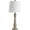 SAFAVIEH Lighting Collection Rhett Rustic Farmhouse Antique Brown 28-inch Bedroom Living Room Home Office Desk Nightstand Table Lamp (LED Bulb Included)