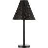 SAFAVIEH Lighting Collection Ricki Black Rattan 24-inch Table Lamp (LED Bulb Included)