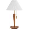 SAFAVIEH Lighting Collection Ronny Wood Finish 23-inch Table Lamp (LED Bulb Included)