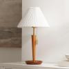 SAFAVIEH Lighting Collection Ronny Wood Finish 23-inch Table Lamp (LED Bulb Included)