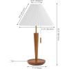 SAFAVIEH Lighting Collection Ronny Wood Finish 23-inch Table Lamp (LED Bulb Included)