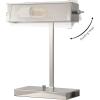 SAFAVIEH Lighting Collection Rylan Polished Nickle 17-inch Table Task Lamp with USB Charging Port (LED Bulb Included)