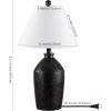 SAFAVIEH Lighting Collection Selna Dark Brown Table Lamp (LED Bulb Included)