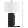 SAFAVIEH Lighting Collection Sero Black 25-inch Table Lamp (LED Bulb Included)