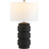 SAFAVIEH Lighting Collection Sero Black 25-inch Table Lamp (LED Bulb Included)