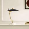 SAFAVIEH Lighting Collection Studio Black/Brass 16-inch Table Lamp (LED Bulb Included)