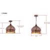 SAFAVIEH Lighting Collection Sultan Jeweled Moroccan Bohemian Farmhouse Dark Bronze/ Amber 14-inch Diameter 3-light Adjustable Hanging Chandelier Pendant Light Fixture (LED Bulbs Included)