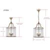 SAFAVIEH Lighting Collection Sutton Place Farmhouse Brass 13-inch Diameter 4-light Adjustable Hanging Pendant Light Fixture (LED Bulbs Included)