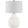SAFAVIEH Lighting Collection Syra Modern Cream 24-inch Bedroom Living Room Home Office Desk Nightstand Table Lamp (LED Bulb Included)