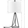 SAFAVIEH Lighting Collection Vernelle Black 21-inch Table Lamp (LED Bulb Included)