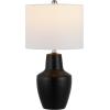 SAFAVIEH Lighting Collection Voetta Black 23-inch Table Lamp (LED Bulb Included)
