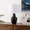 SAFAVIEH Lighting Collection Voetta Black 23-inch Table Lamp (LED Bulb Included)