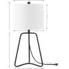 SAFAVIEH Lighting Collection Weyn Black 20-inch Table Lamp (LED Bulb Included)