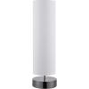 SAFAVIEH Lighting Collection Wick Modern White Cylinder 26-inch Bedroom Living Room Home Office Desk Nightstand Table Lamp (LED Bulb Included)
