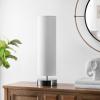 SAFAVIEH Lighting Collection Wick Modern White Cylinder 26-inch Bedroom Living Room Home Office Desk Nightstand Table Lamp (LED Bulb Included)