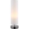 SAFAVIEH Lighting Collection Wick Modern White Cylinder 26-inch Bedroom Living Room Home Office Desk Nightstand Table Lamp (LED Bulb Included)