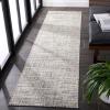 SAFAVIEH Outdoor Area Rug 8×10 – Beach House Collection – Large – Modern Design, Black & Beige, Weather Resistant, Non-Shedding & Easy Cleaning, Ideal for Patio, Backyard, Deck, Dining Space (BHS424Z)(Grey/Ivory)