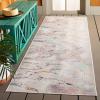 SAFAVIEH Outdoor Area Rug 9×12 – Rainbow Collection – Large – Modern Design, Ivory & Blue Gold, Weather Resistant, Non-Shedding & Easy Cleaning, Ideal for Patio, Backyard, Deck (RBW656A)(Ivory/Blue Gold)