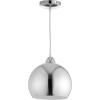SAFAVIEH PND4032B Lighting Collection Sabine Modern Adjustable 84-inch Drop Chrome Pendant, 12.1″-84.1″ H(Chrome)