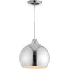SAFAVIEH PND4032B Lighting Collection Sabine Modern Adjustable 84-inch Drop Chrome Pendant, 12.1″-84.1″ H(Chrome)