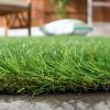 SAFAVIEH Vista Collection Accent Rug – 4′ x 6′, Green, Handmade Faux Grass, Indoor/Outdoor & Washable-Ideal for Patio, Backyard, Mudroom (VST100A)(Green)