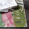 SAFAVIEH Washable Rug Outdoor Barbados Collection – 5’3″ x 7’6″, Grey & Pink, Non-Shedding & Easy to Clean, Ideal for Patio, Backyard, Mudroom (BAR551F)(Grey/Pink)
