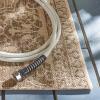 SAFAVIEH Washable Rug Outdoor Beach House Collection – 5’3″ x 7’6″, Cream & Beige, Non-Shedding & Easy to Clean, Ideal for Patio, Backyard, Mudroom (BHS174A)(Cream/Beige)