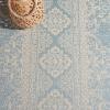SAFAVIEH Washable Rug Outdoor Beach House Collection – 5’3″ x 7’6″, Cream & Beige, Non-Shedding & Easy to Clean, Ideal for Patio, Backyard, Mudroom (BHS174A)(Cream/Aqua)