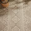 SAFAVIEH Washable Rug Outdoor Beach House Collection – 5’3″ x 7’6″, Cream & Beige, Non-Shedding & Easy to Clean, Ideal for Patio, Backyard, Mudroom (BHS174A)(Cream/Beige)